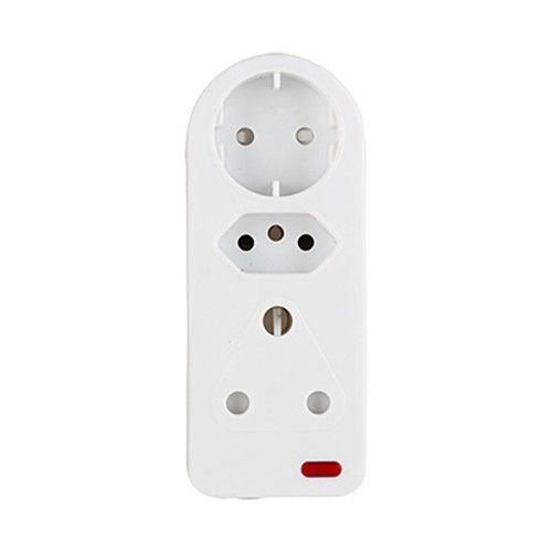 Eurolux Adaptor 3 Way 1 x Schuko, 1 x 16An, 1 x 16A -