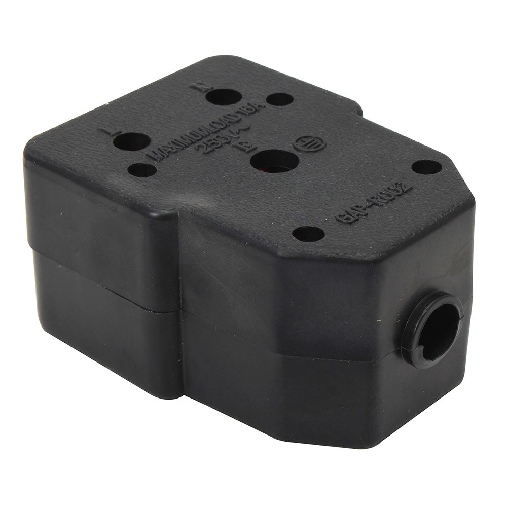 Eurolux Double Janus Coupler 16A Black Rubber -