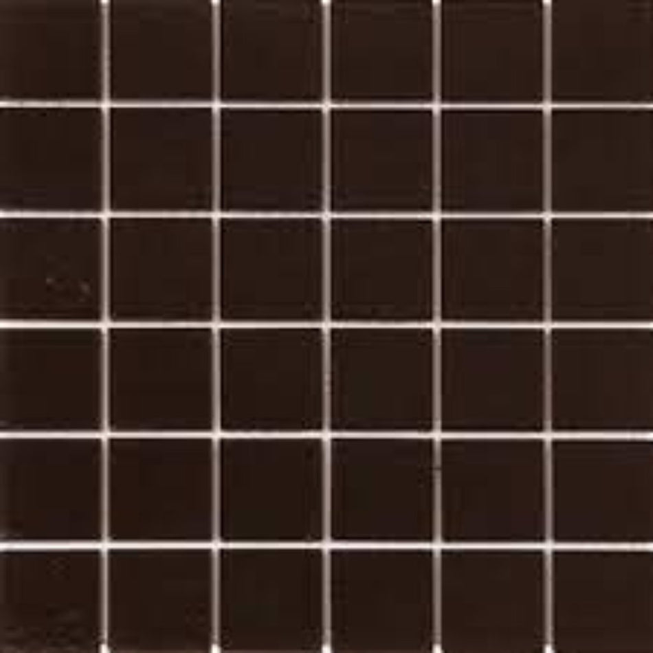 Falcon Mosaic Tile Porcelain Shiny Black 48mm