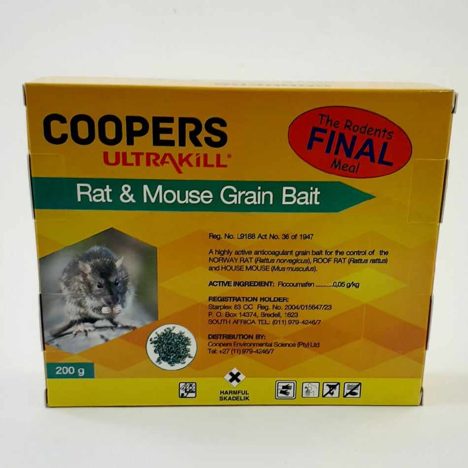 Coopers Ultrakill Rat & Mouse Grain Bait 200G
