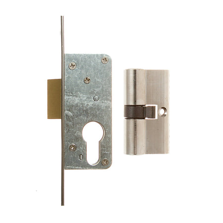 L&B Security Gate Lock Latch + Cylinder 25mm