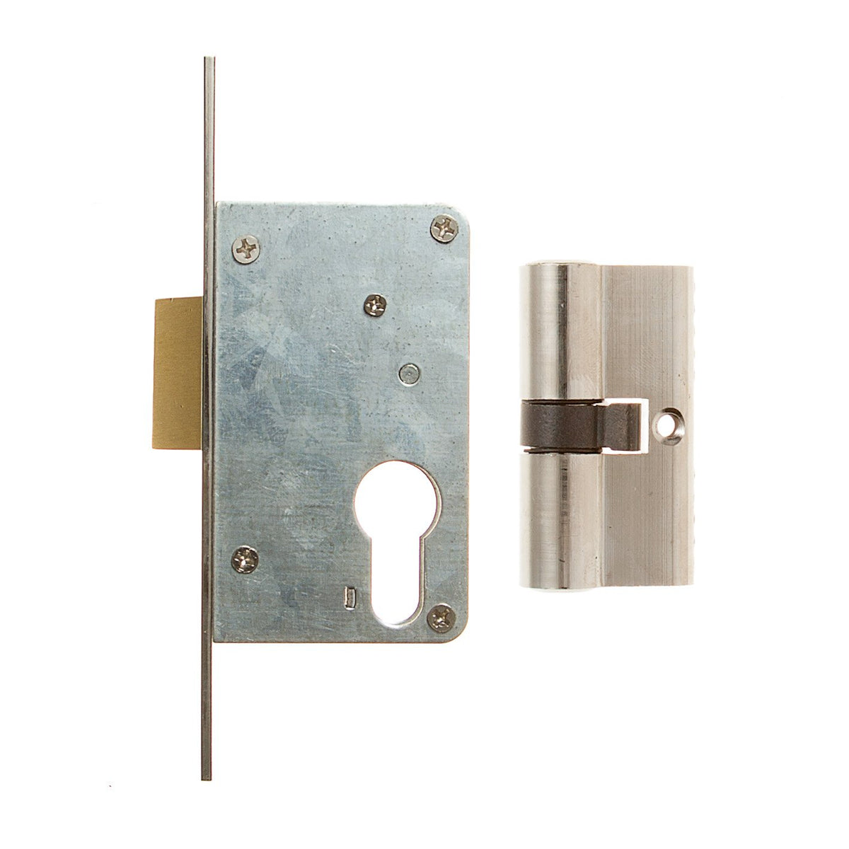 L&B Security Gate Lock Latch + Cylinder 40mm