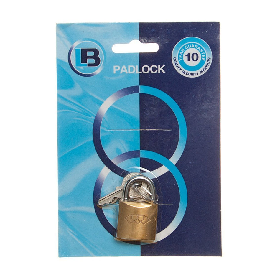 LB Padlock Brass 20mm 1'S