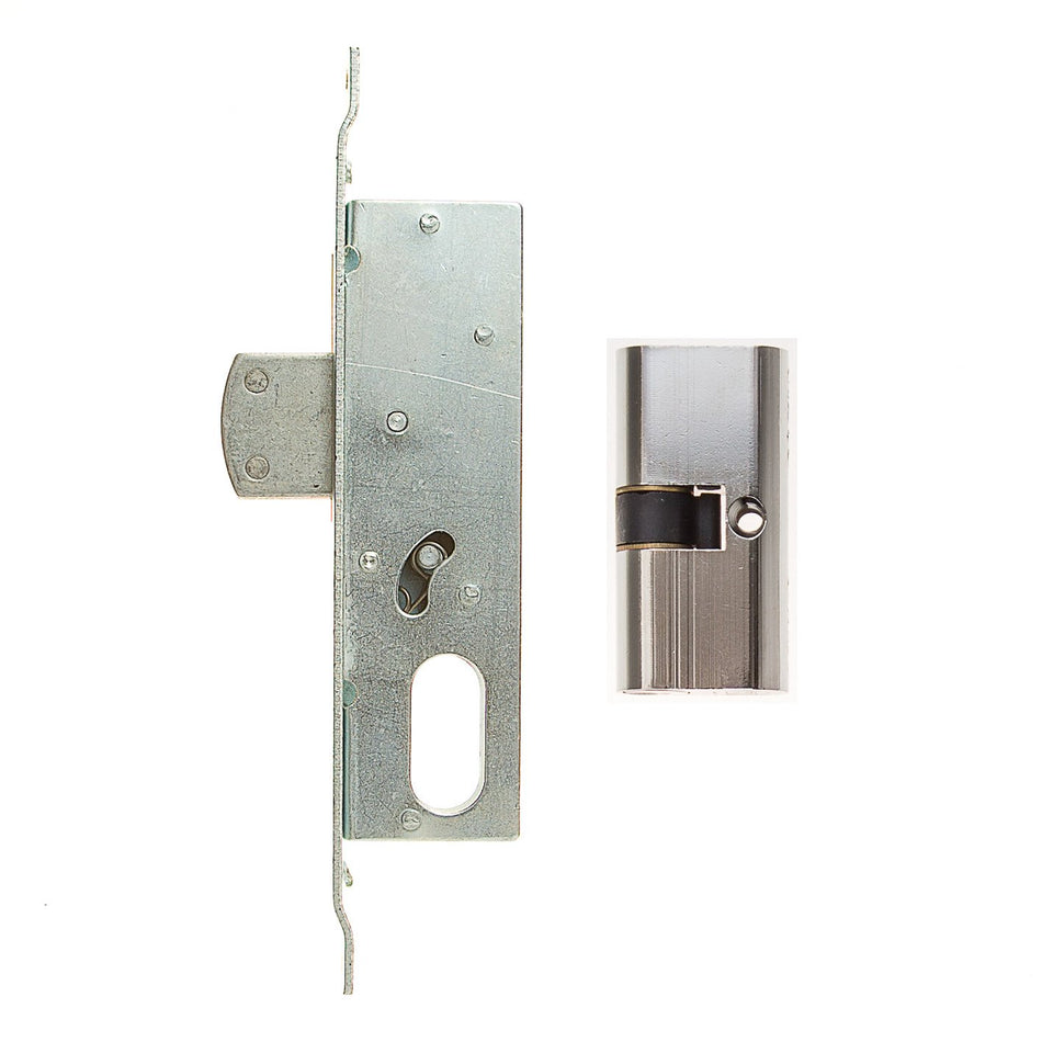 L&B Lock Drop With Cylinder Aluminium