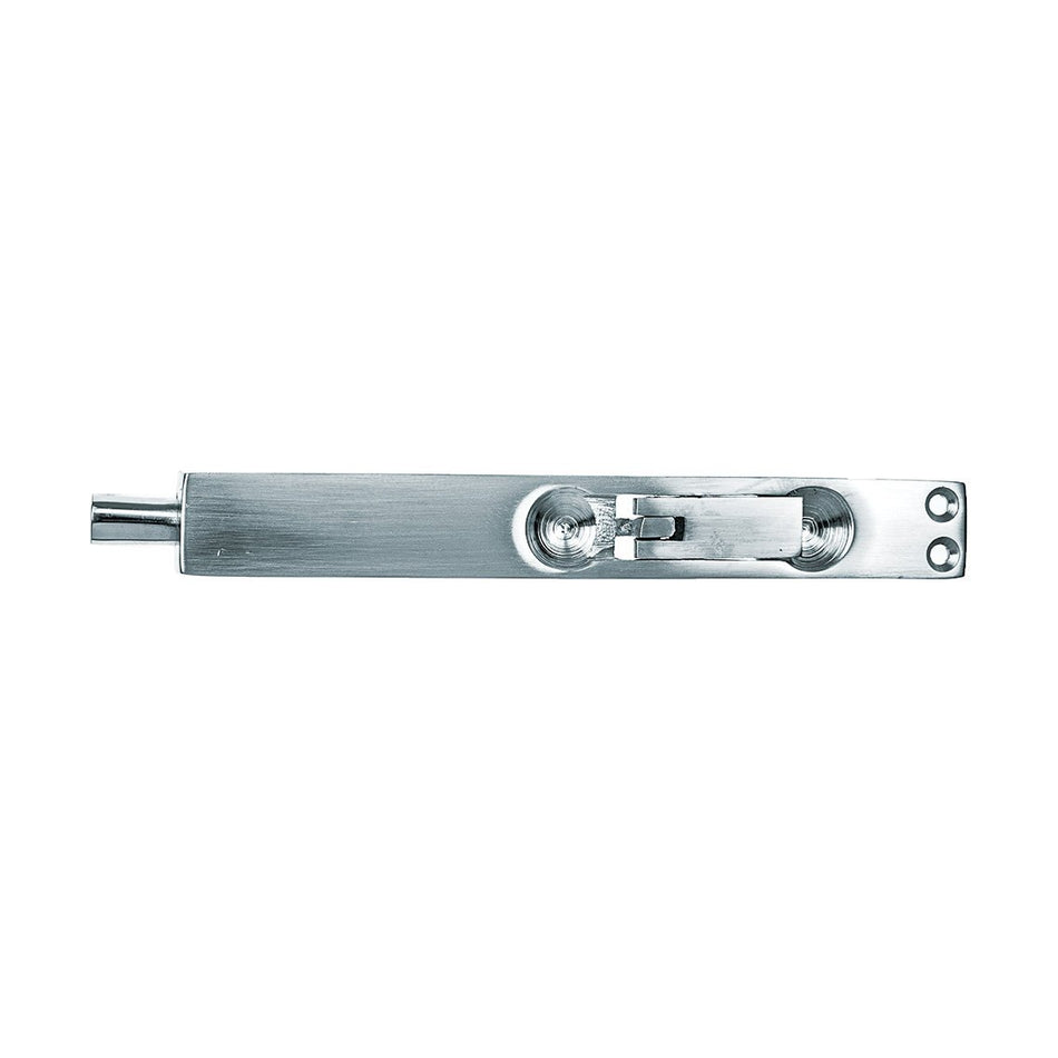 L&B Flush Bolt 150mm Satin Nickel