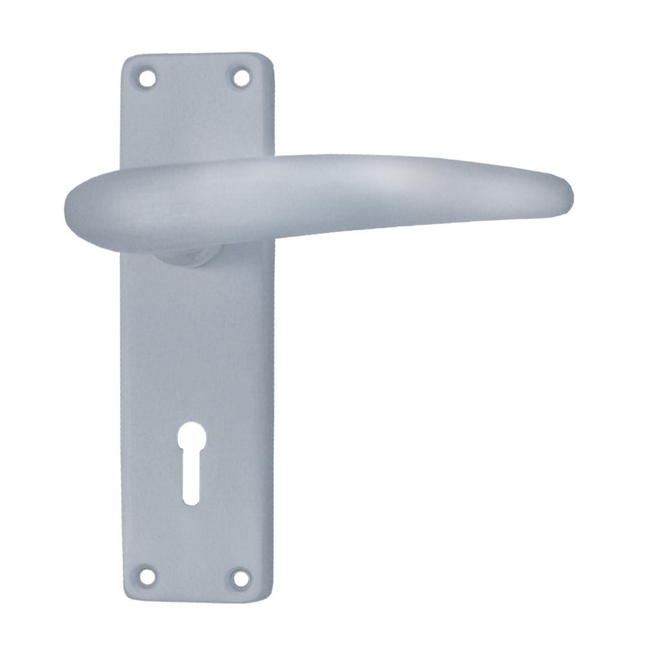L&B Lockset Aluminium Handle 3Lever 6"