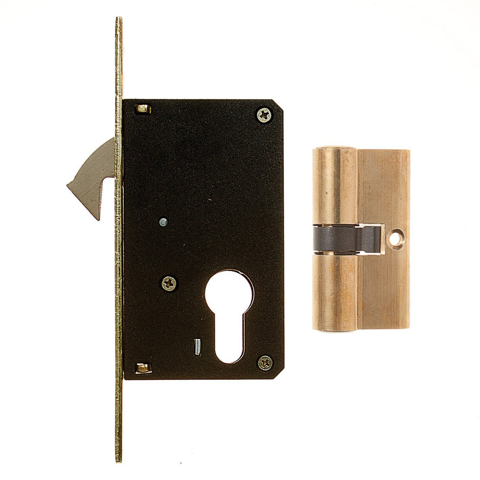 LB Lock 40mm Hook Brass Front 1'S
