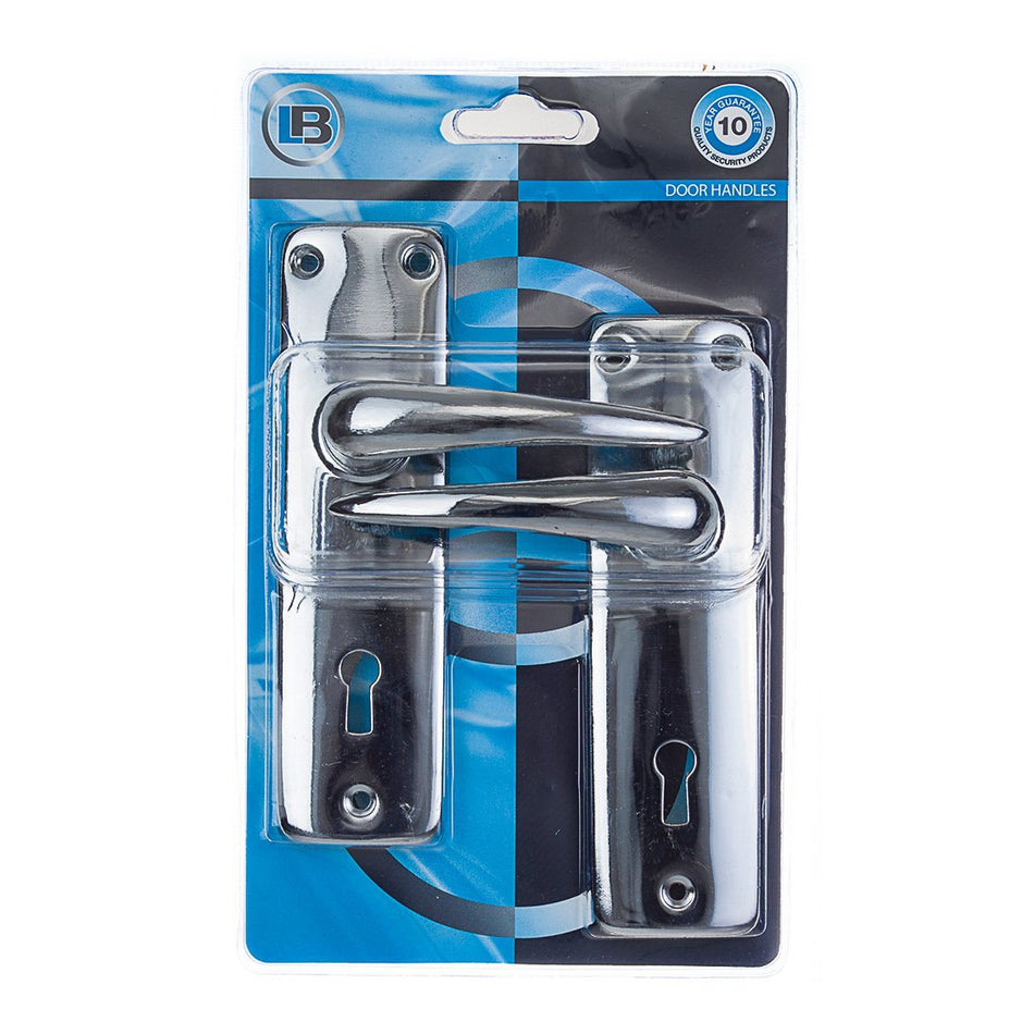 L&B Door Handle Chrome Plated