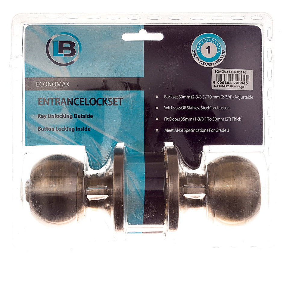 L&B Lockset Knoblock Economax Round