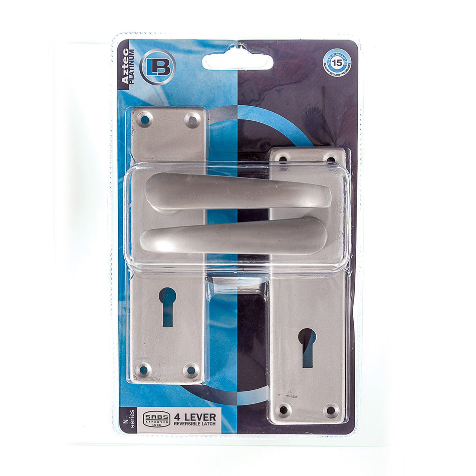 L&B Lockset Aztec Aluminium SABS
