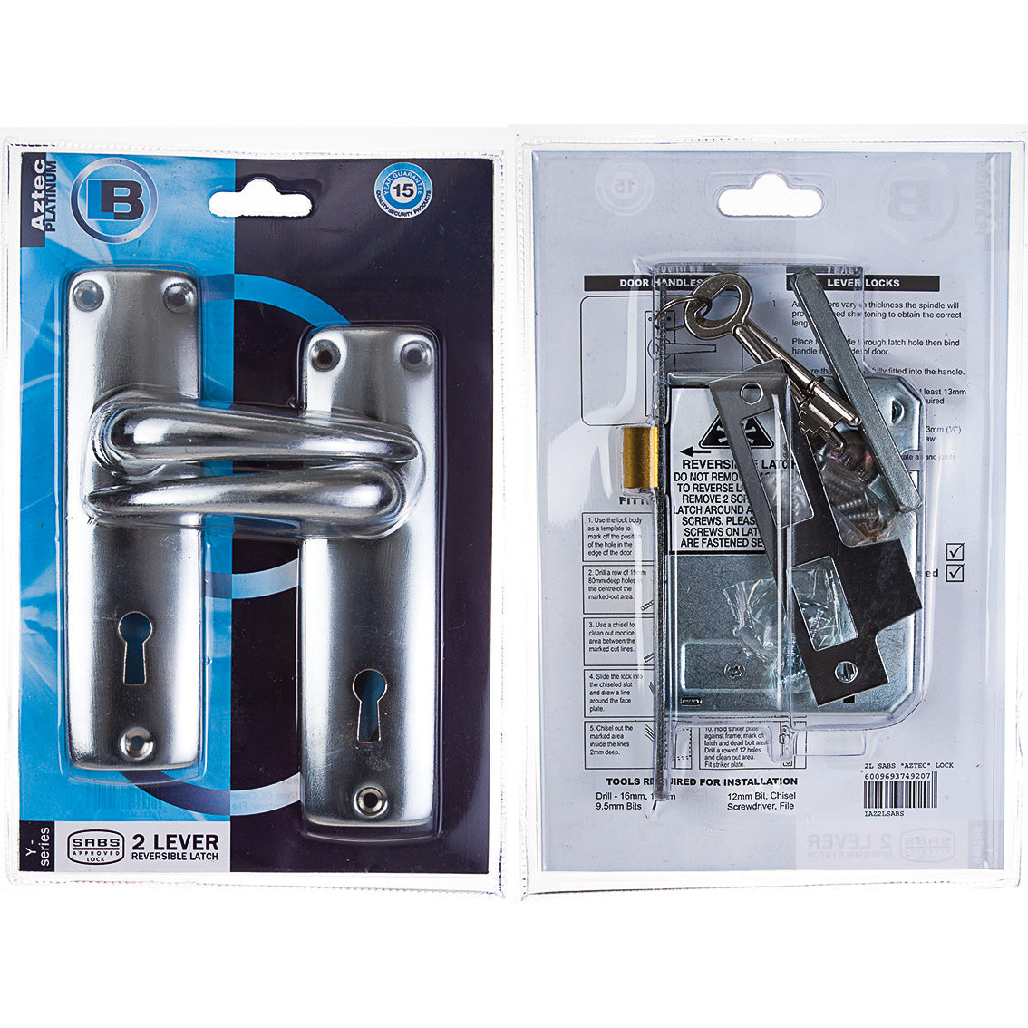 L&B Lockset Aztec SABS 2 Lever
