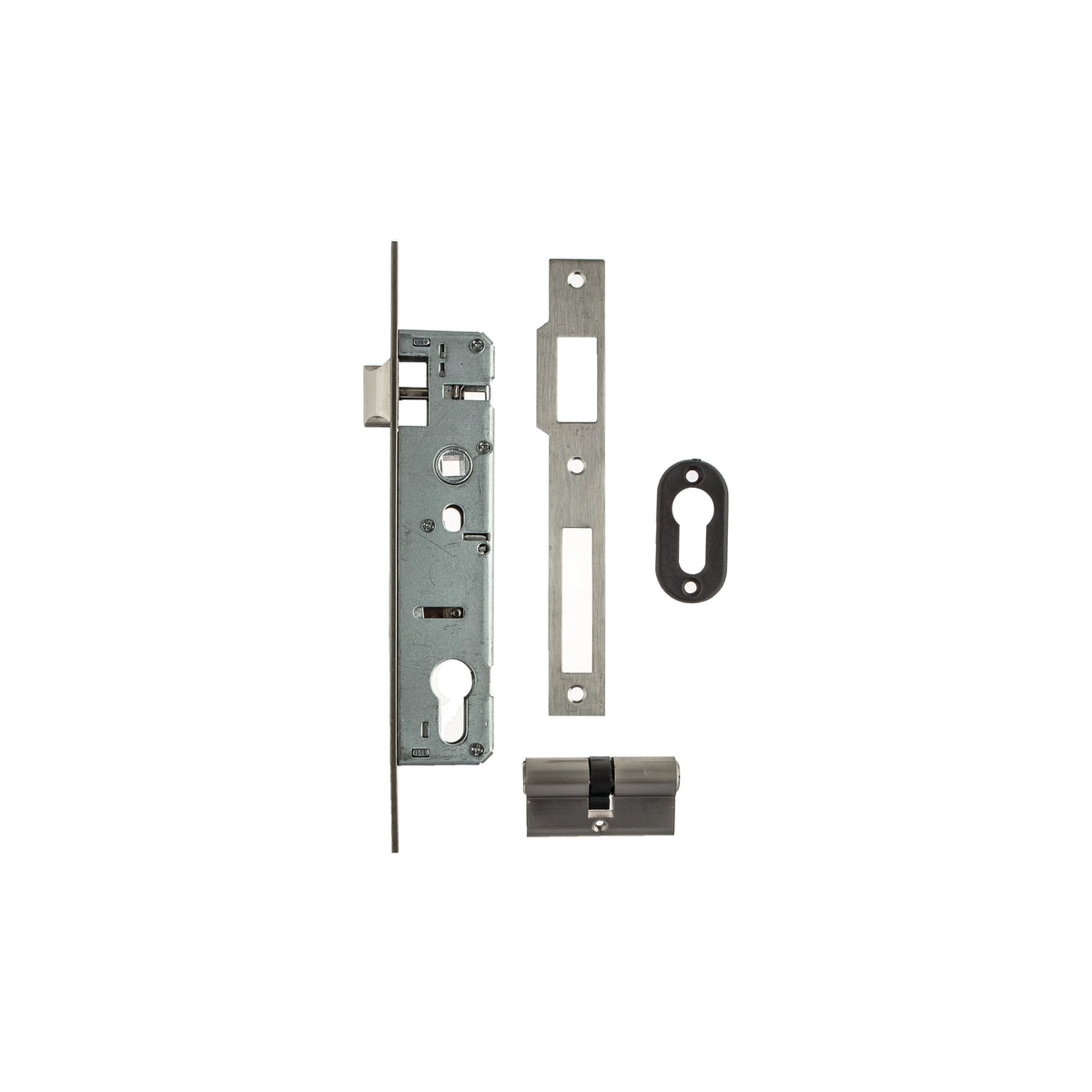L&B Lockset Latch And Deadlock With Cylinder 25mm