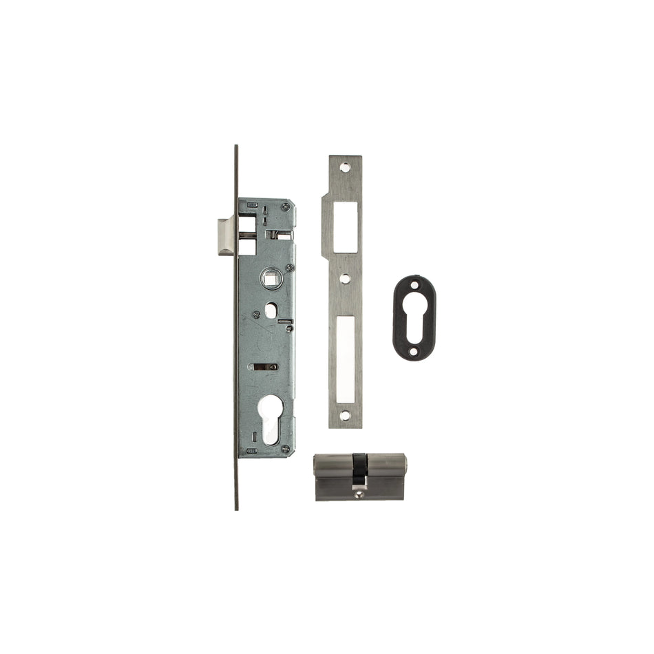 L&B Lockset Latch And Deadlock With Cylinder 25mm