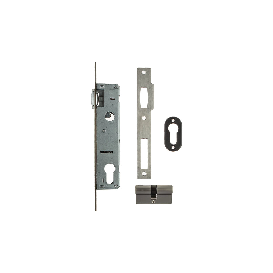 L&B Lockset Roller Bolt And Deadlock With Cylinder 25mm