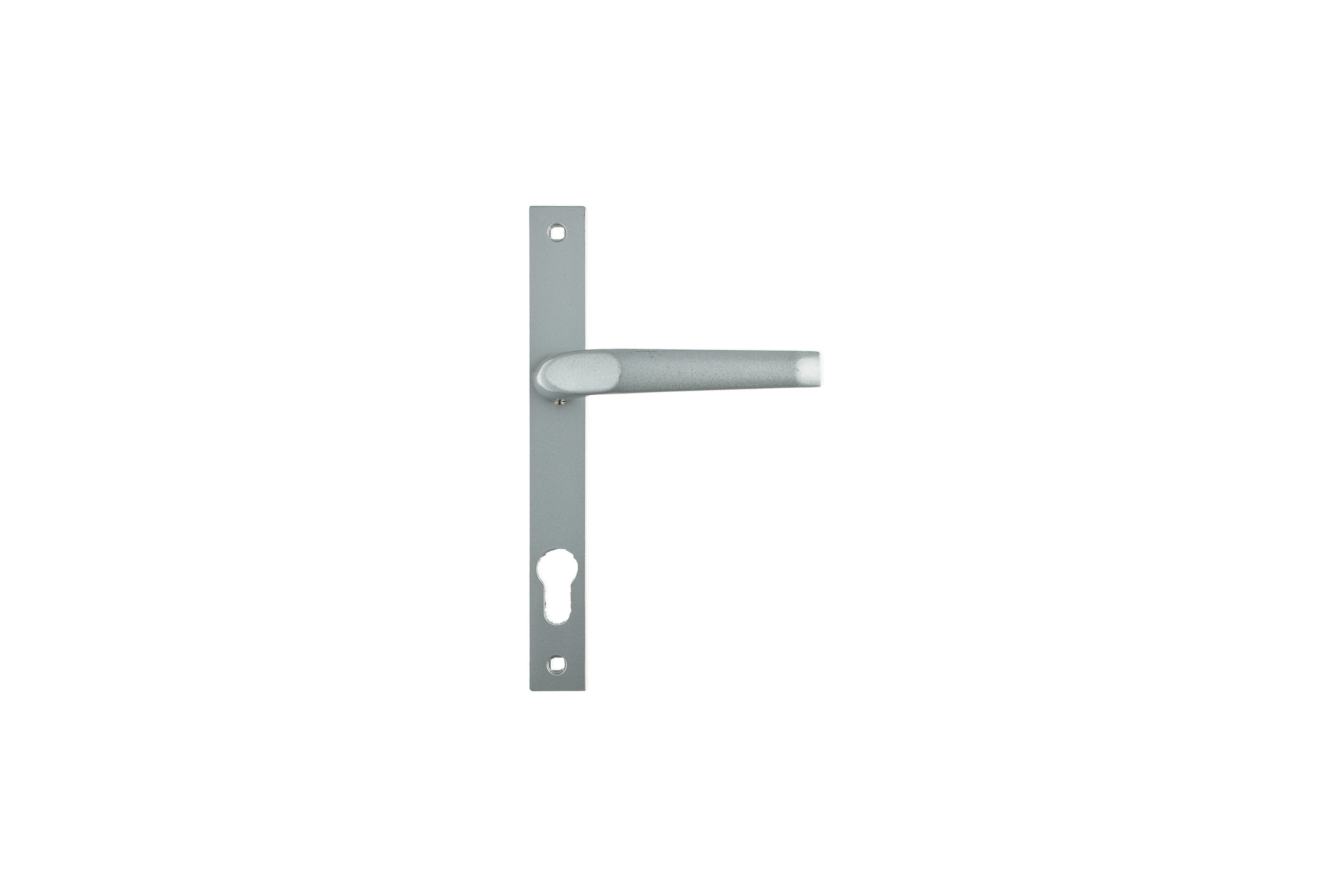L&B Handle Aluminium Door Cylinder Black Silver