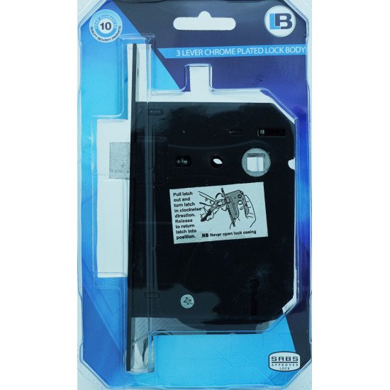 LB Lock 3l Sabs Black Body Blister 1'S