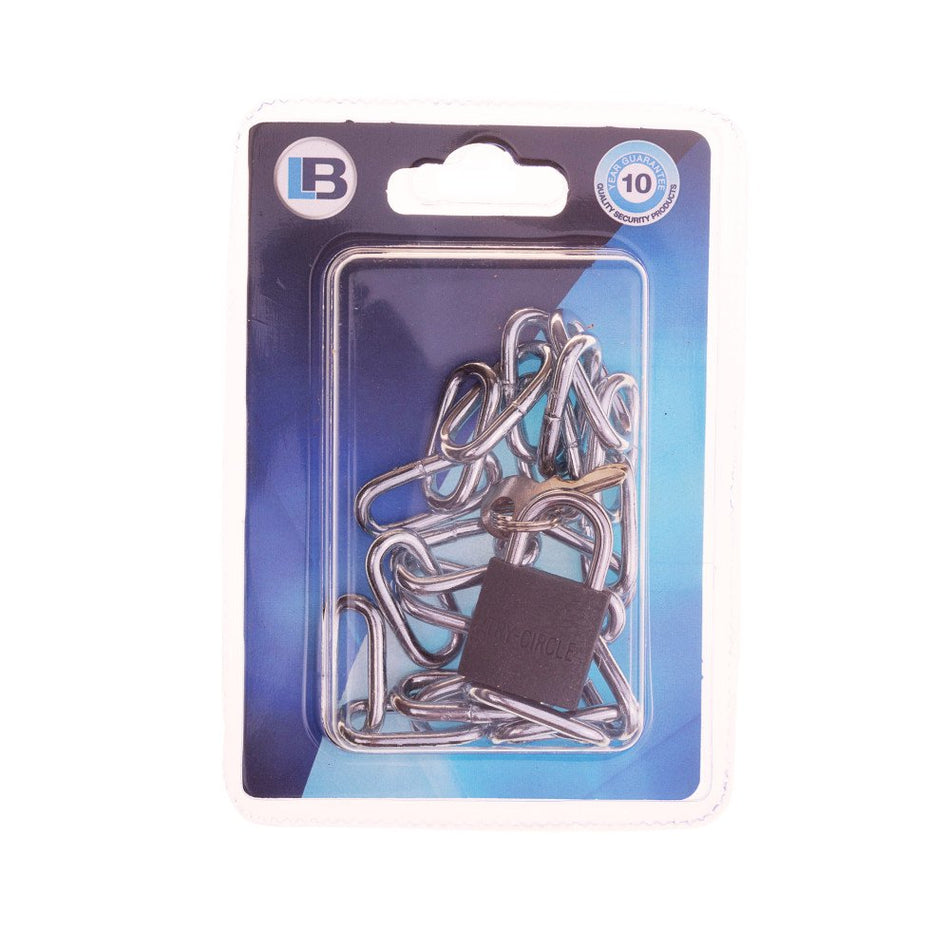 Ruwag 4mmx500mmx38mm Padlock Iron with Chain 1'S