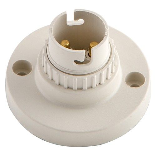 Eurolux Lampholder Batton PVC White -