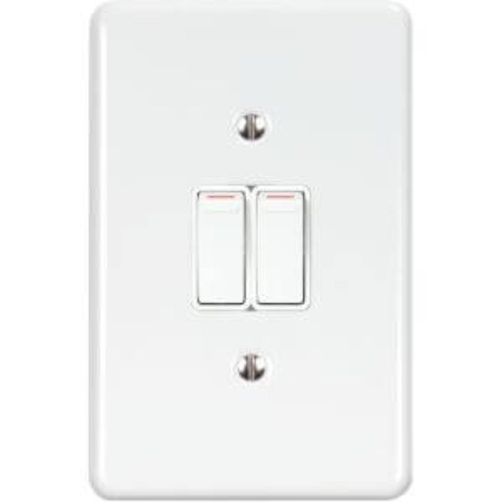 Switch 2Lever with 2way Light Switch Steel -