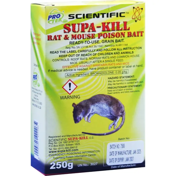 Protek Supa-Kill Granules Rat & Mouse Poision 250g