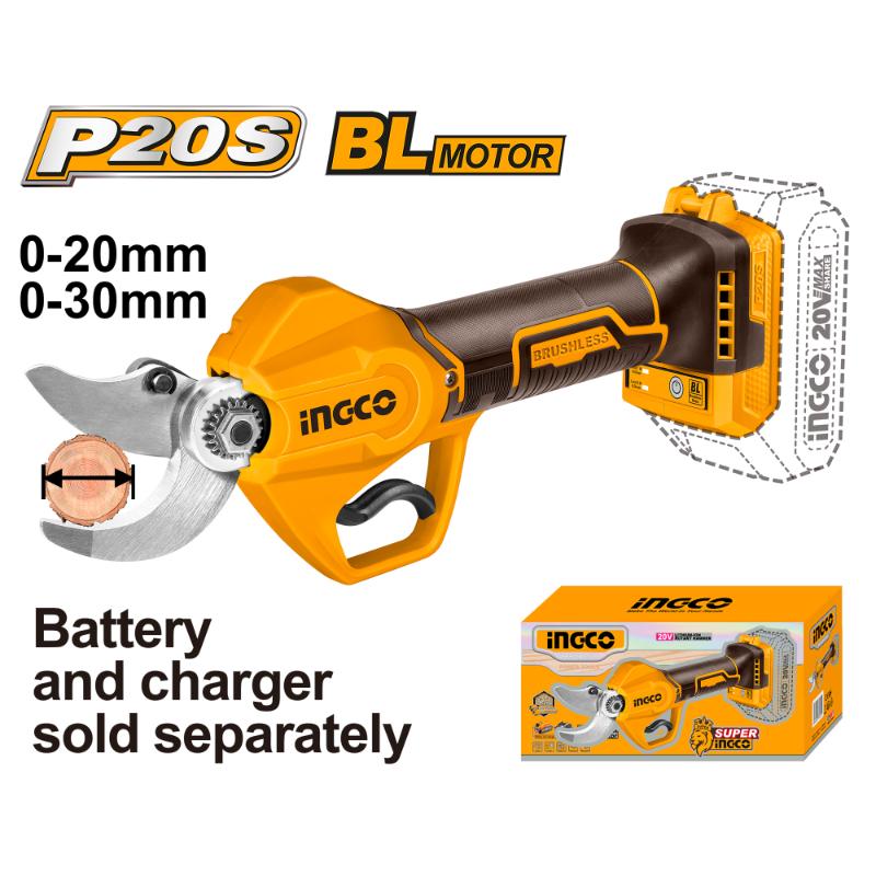 Ing-co Cordless 20V Lithium-Ion Gauge Straight Shear