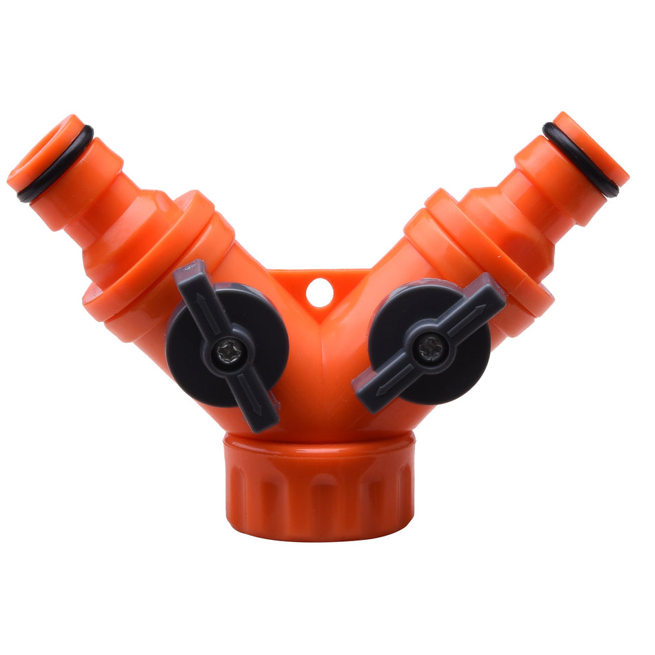 Ruwag Hose Connector Y-Shape Double Individual 15MM