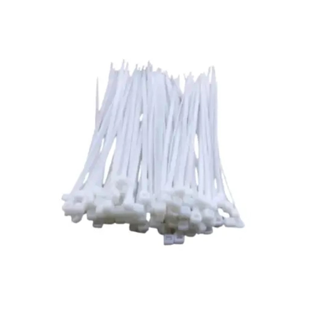 Cable Ties 3.6x200mm 100pc White