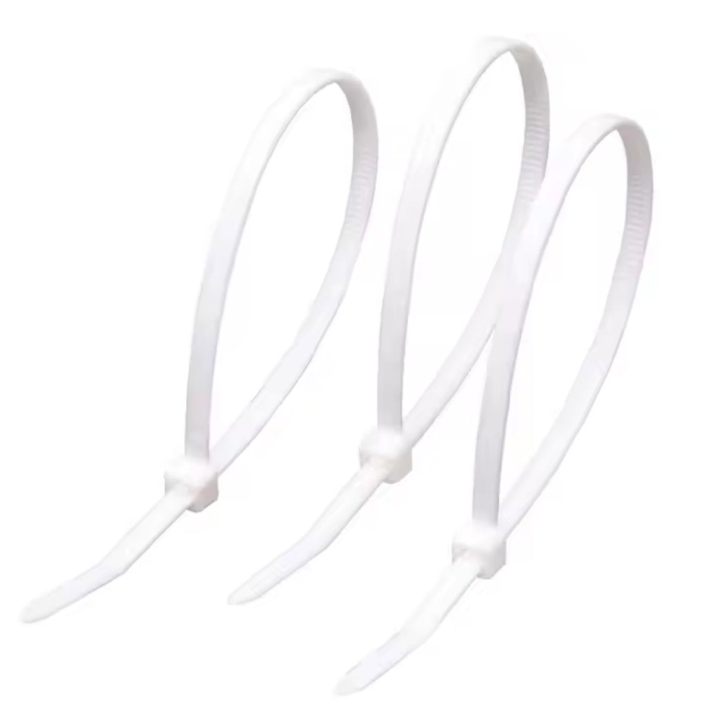 Cable Ties 4.8x200mm 100pc White