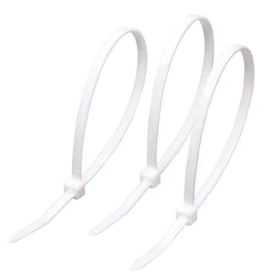Cable Ties 4.8x200mm 100pc White