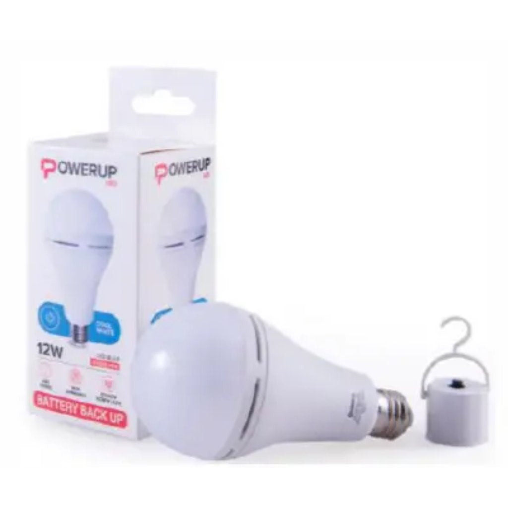 Lamp LED A80 Battery Back-up 12w E27 Cool White and Switch -