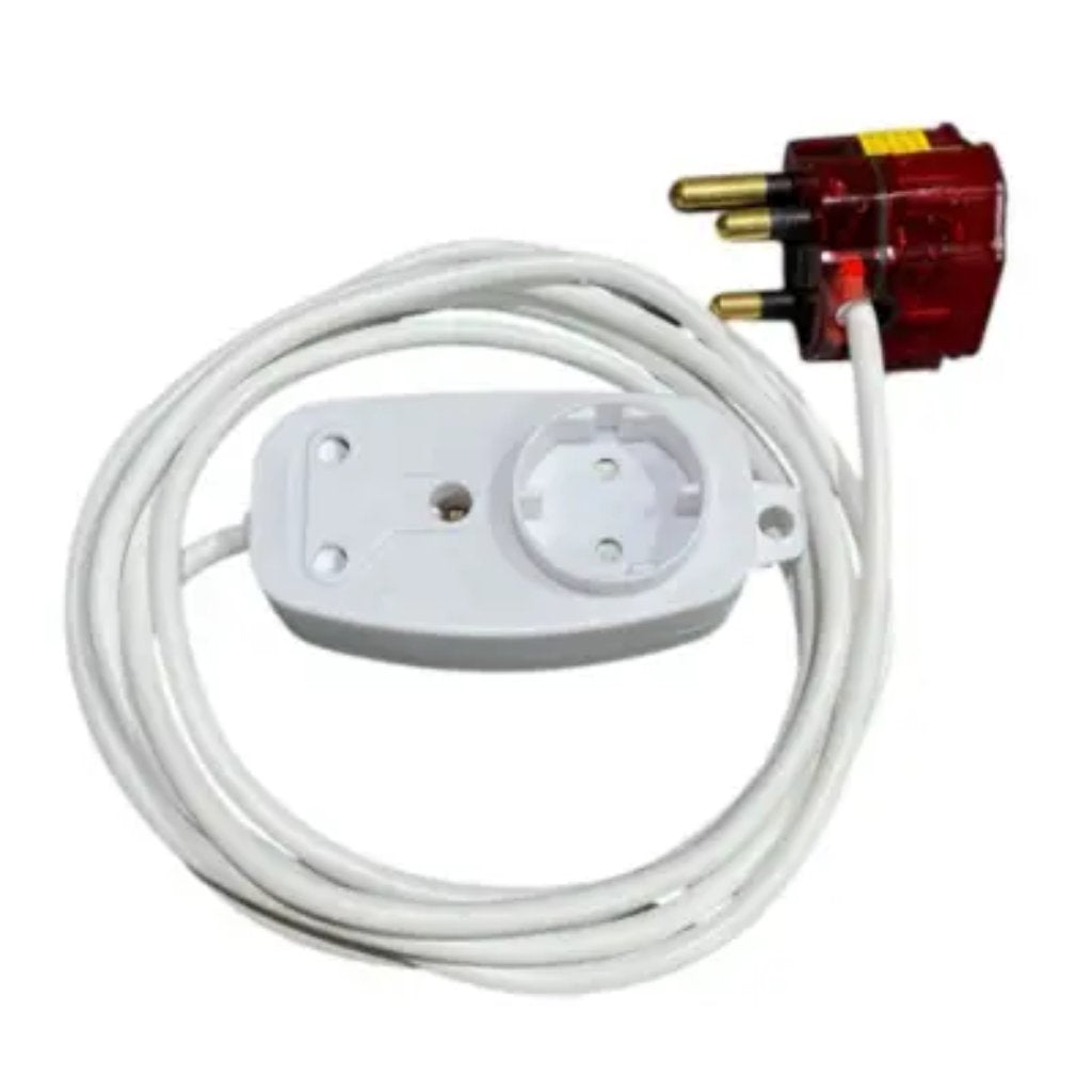 Extension Lead White Surge Protected Plug 3mx1.0mm