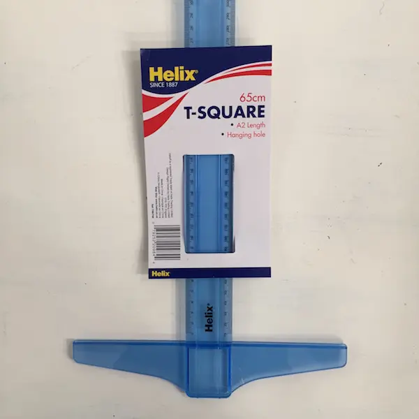 Helix T-Square Plastic 65cm 1's