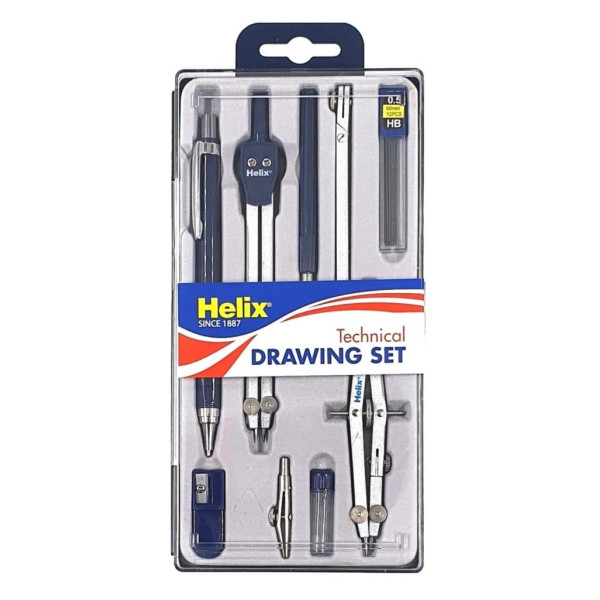 9 piece Helix Technical Drawing Compass Set