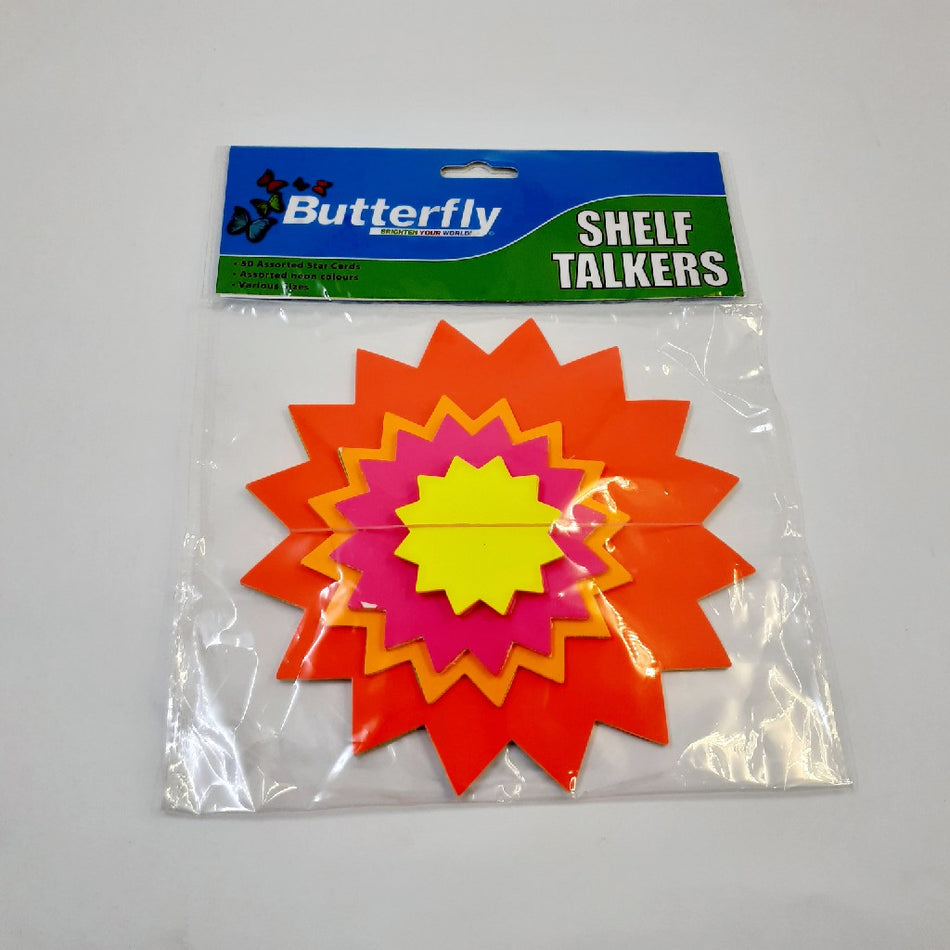 Butterfly Shelf Talkers Stars 50'S