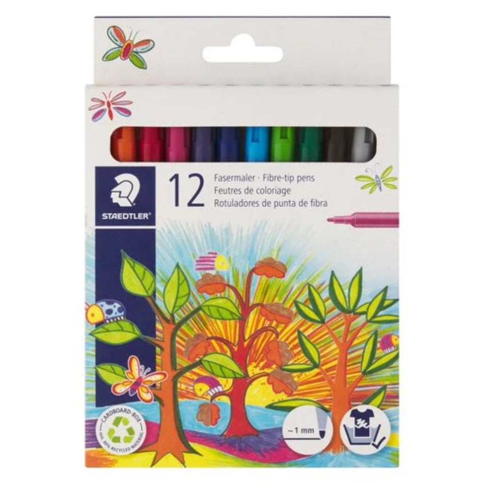 Staedtler Pens Fibre Tip 12'S