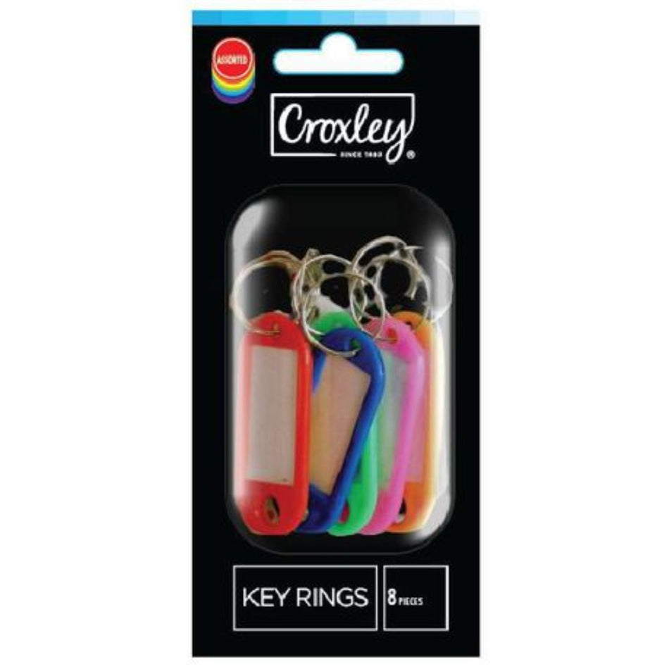 Croxley Keyrings Blister pack - 8s