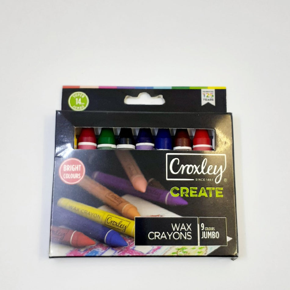Croxley Crayons Jumbo wax - 9s
