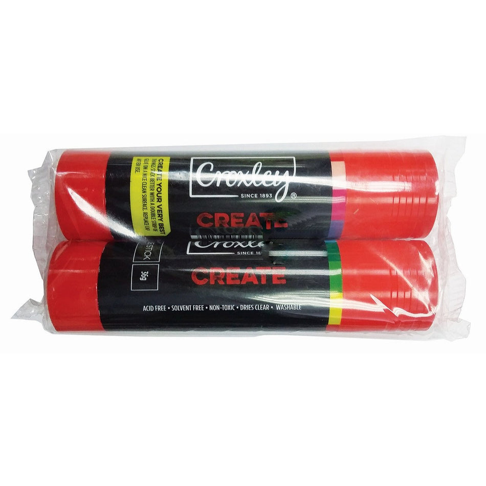 Croxley Create Glue Stick 2 Pack 36G