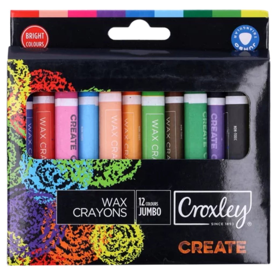 Croxley Jumbo Crayons Multicolour 12'S