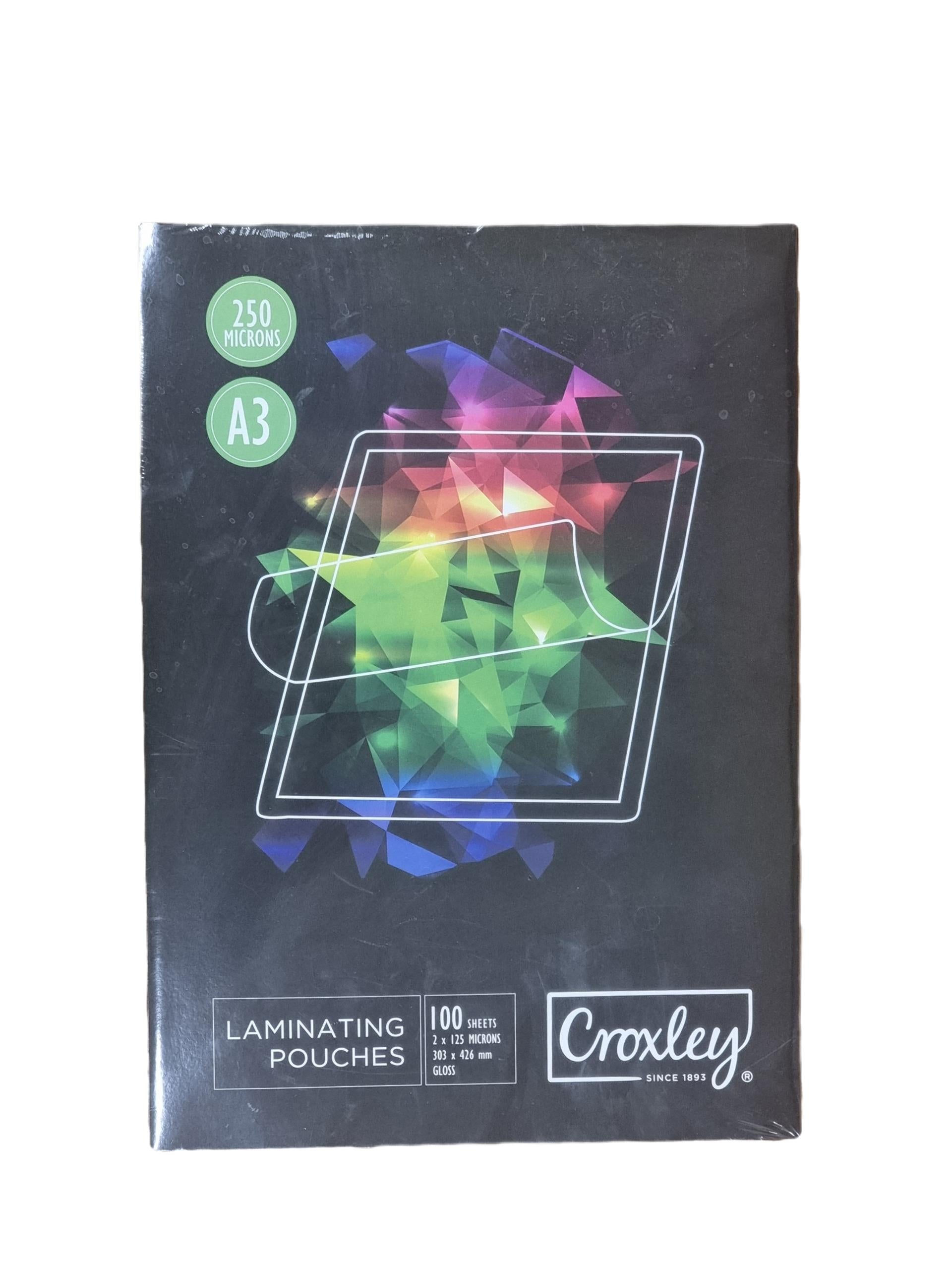 Croxley Laminating Pouches A3/250MIC 100'S -