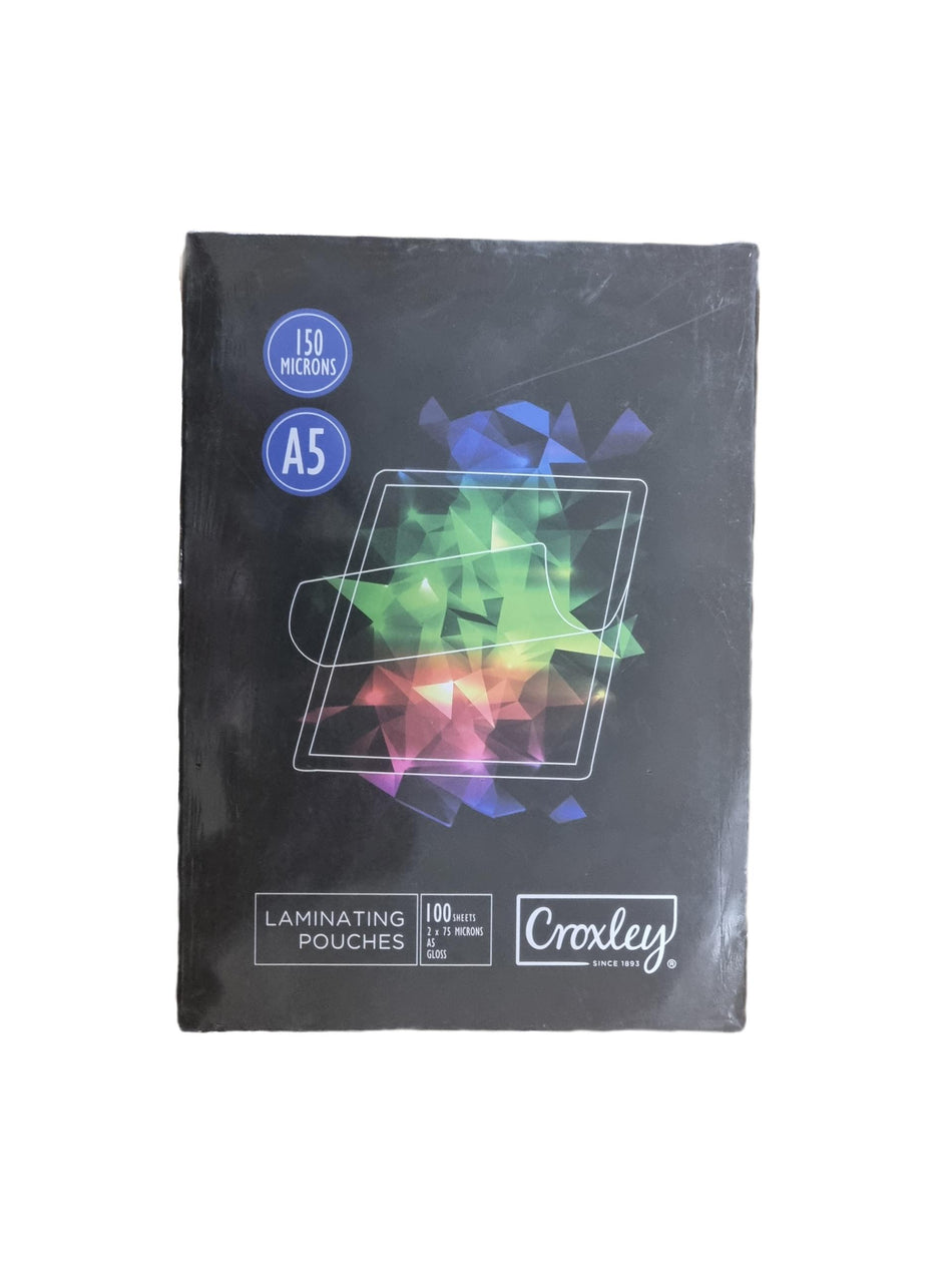 Croxley Laminating Pouches A5/150MIC 100'S -