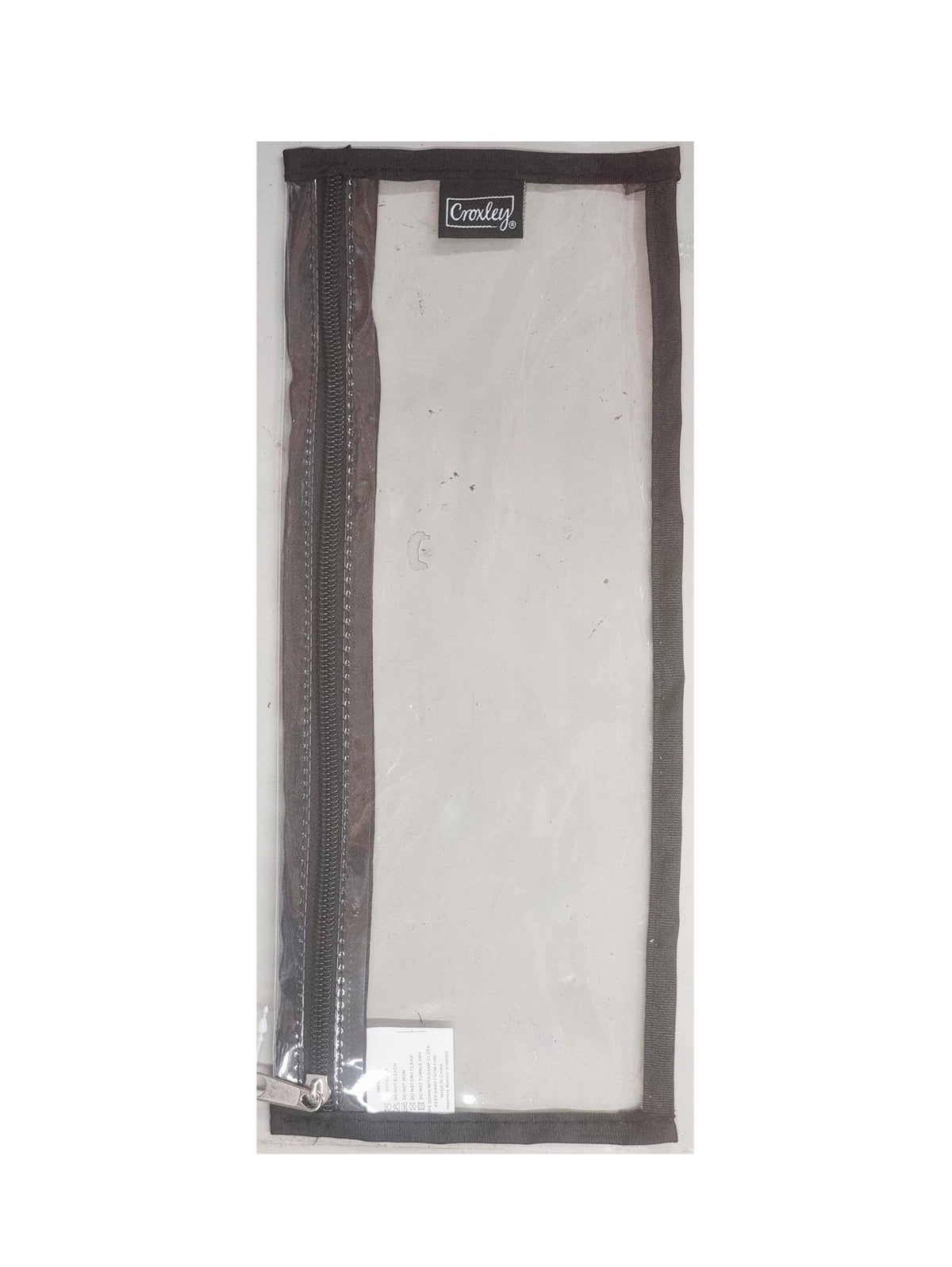 Croxley Clear Pencil Bag Black