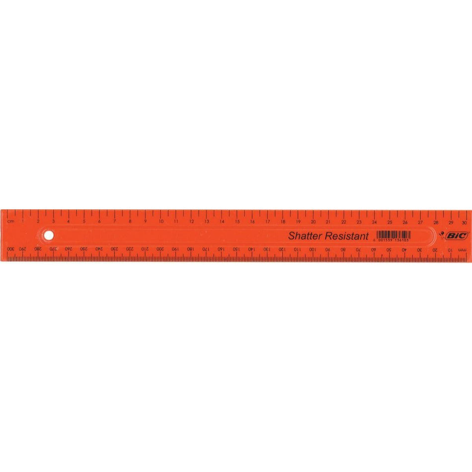 Bic Ruler Shatterpoof 30CM
