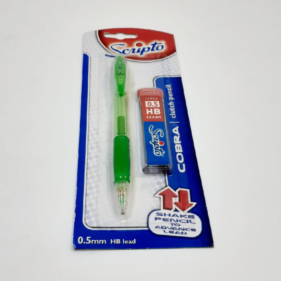 Scripto Cobra Clutch Pencil + 0.5MM Hb Lead