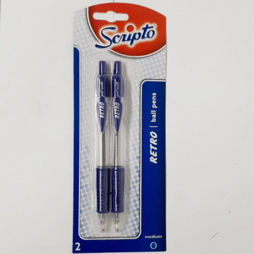 NS Retro Ball Pen Blue 2'S