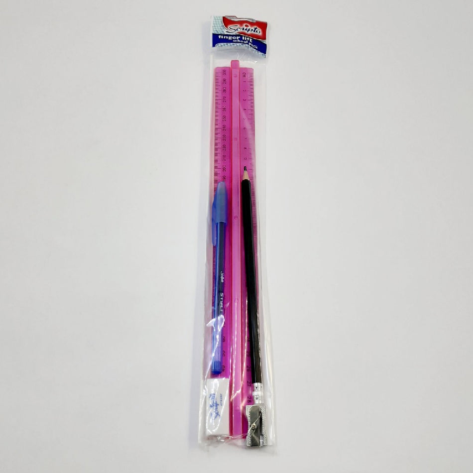 Scripto Finger Lift School Pack 5 Piece