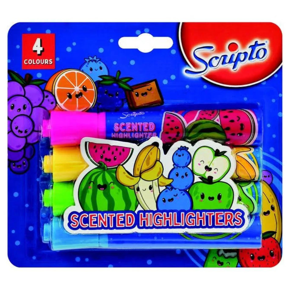 Scripto Scented Highlighters 4'S