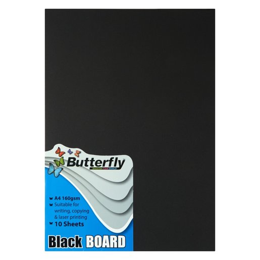 Butterfly A4 Project Board 10'S Black