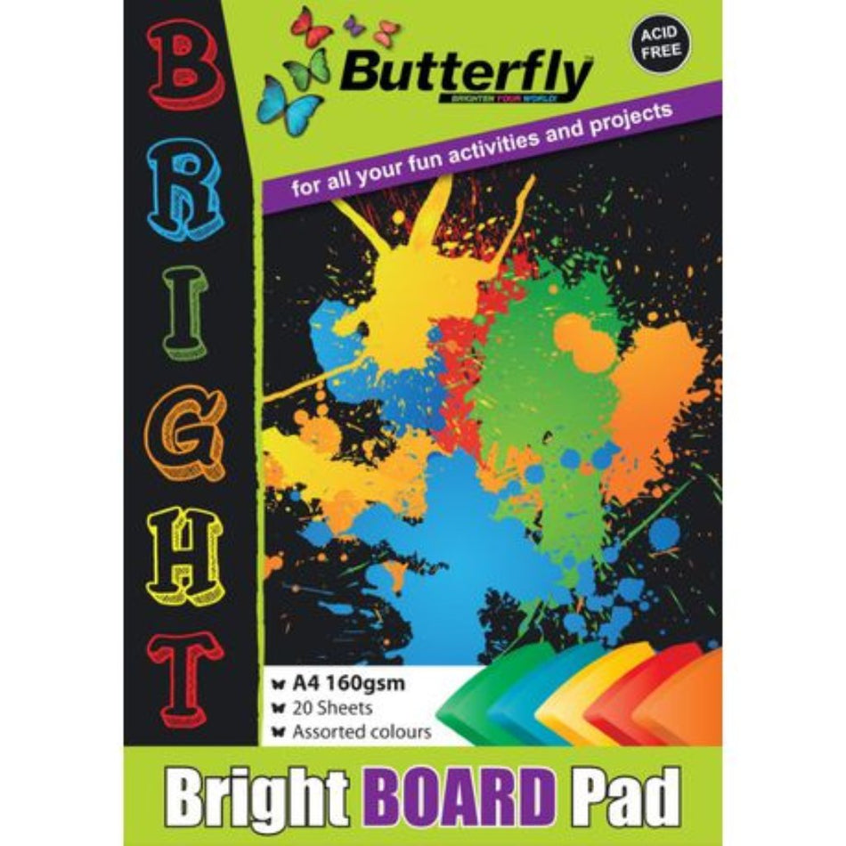 Butterfly A4 Pastel Board Pad 20'S