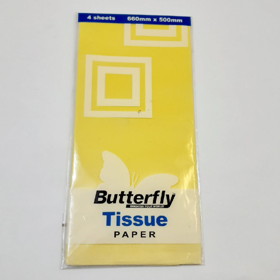 Butterfly Tissue Paper Assorted 4'S